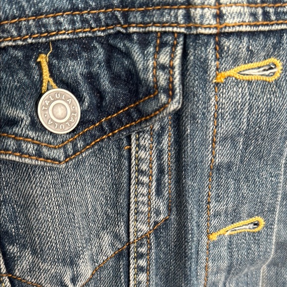 Talula Blue Jean Jacket Classic Cropped Design - Picture 4 of 5